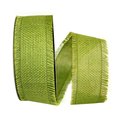 Reliant Ribbon 20.5 in. 25 Yards Burlap Weave Ribbon, Green 25449-044-40J